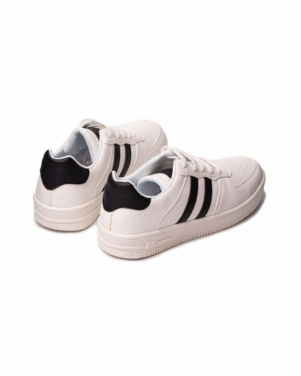 Zapatilla Sisak - Blanco con Negro