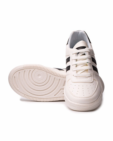 Zapatilla Sisak - Blanco con Negro