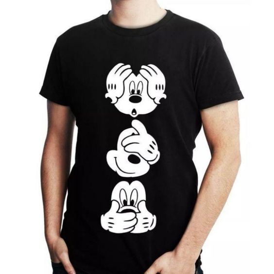 Disney Camiseta de talla grande para mujer con estampado lateral de Mickey  Mouse