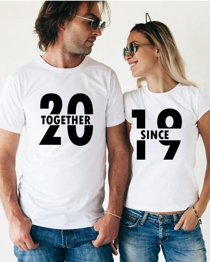 Polo Personalizado Pareja - Together Since - Tienda Nébula
