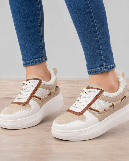 Zapatillas Urbanas Mujer Nova - Camel