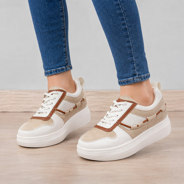 Zapatillas Urbanas Mujer Nova - Camel