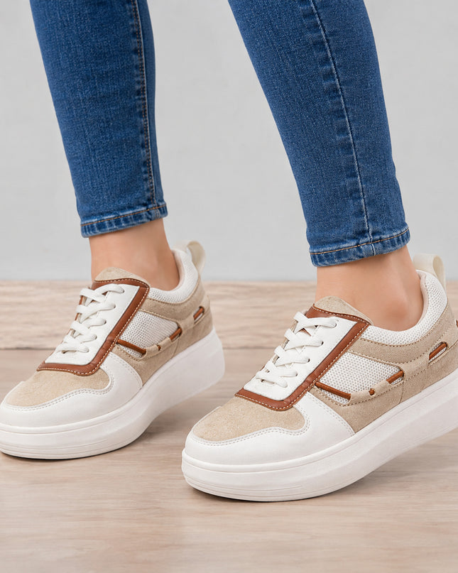 Zapatillas Urbanas Mujer Nova - Camel
