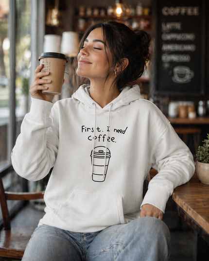 Polera Mujer - First i need cofee