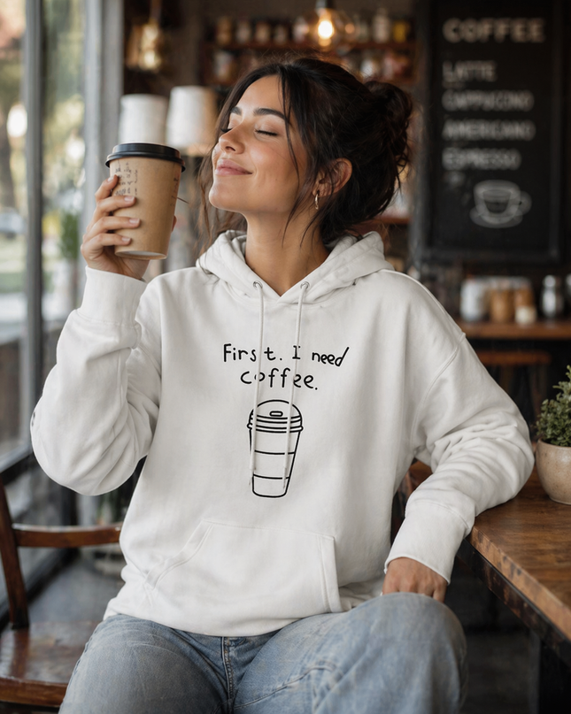 Polera Mujer - First i need cofee