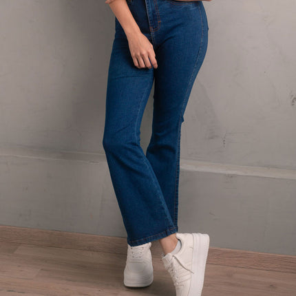 Pantalón Acampanado - Azul Cristal