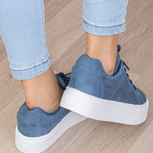 Zapatillas Urbanas Mujer Belice - Azul Acero