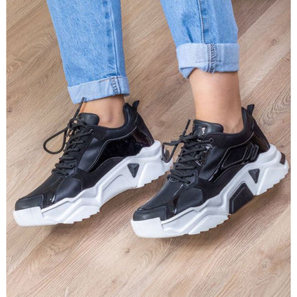 Zapatillas Urbanas Mujer Perth - Negro y Blanco