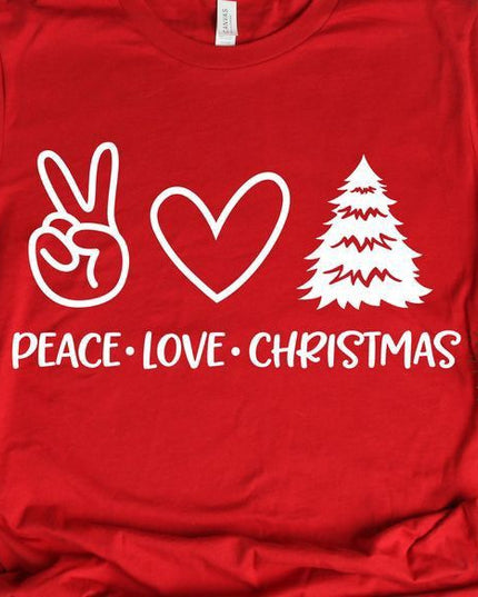 Polo Personalizado - Peace - Love -Christmas
