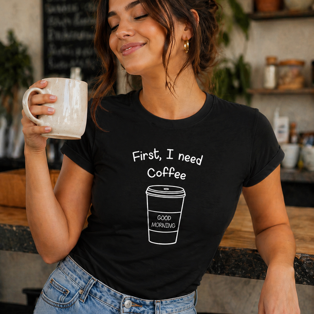 Polo Mujer - First I need coffee