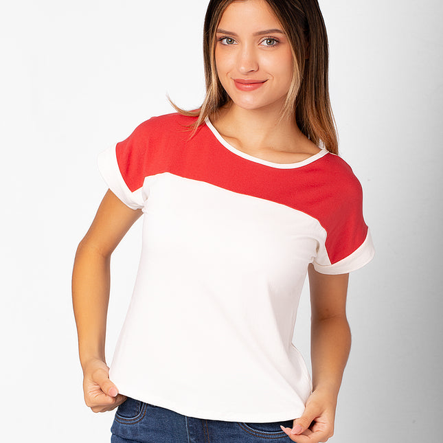 Polo Bicolor 2.0 - Coral