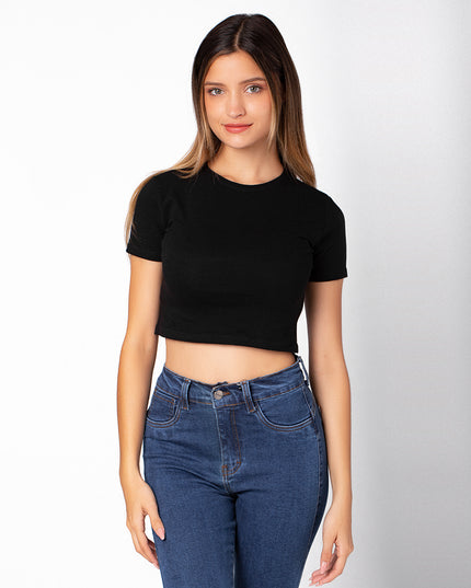 Top Mica - Negro
