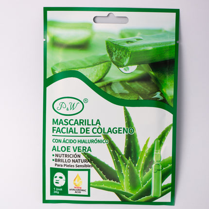 Mascarilla facial de colágeno - Aloe vera