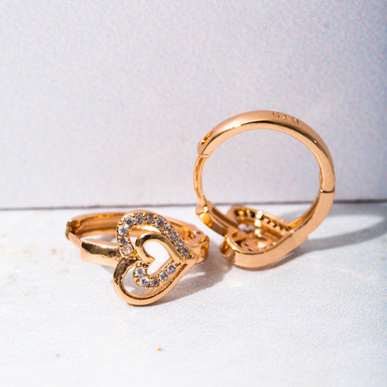 Aretes - Corazon brillos