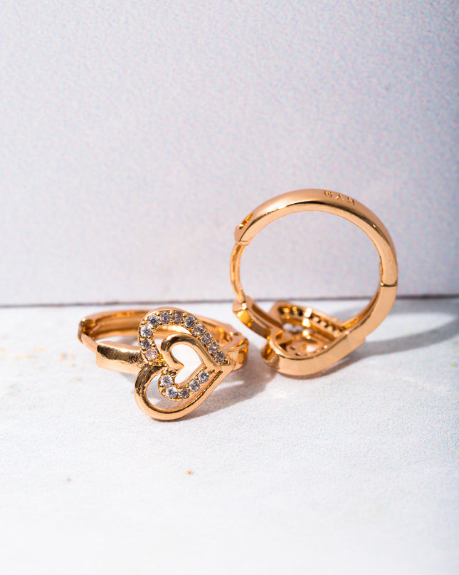 Aretes - Corazon brillos