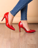 Stilettos Corinto - Rojo Charol