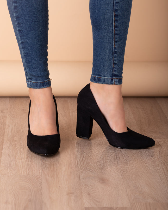 Stilettos Pireo - Negro Gamuza