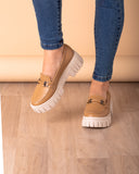 Mocasin Cannes - Beige Cuero