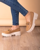 Mocasin Cannes - Beige Cuero