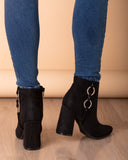 Botin Lismore - Negro Gamuza