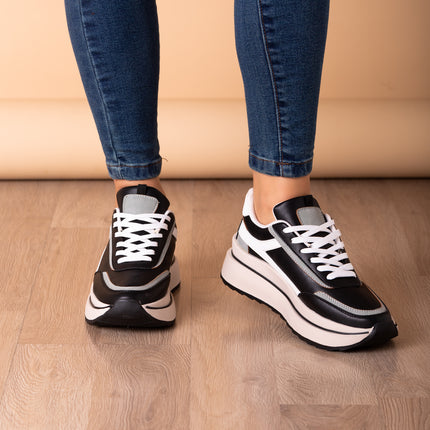 Zapatilla Le Mans - Negro con Plomo