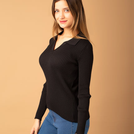 Chompa Raida - Negro