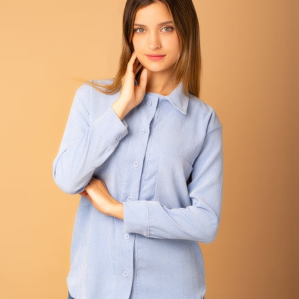 Camisa Rafaella - Celeste