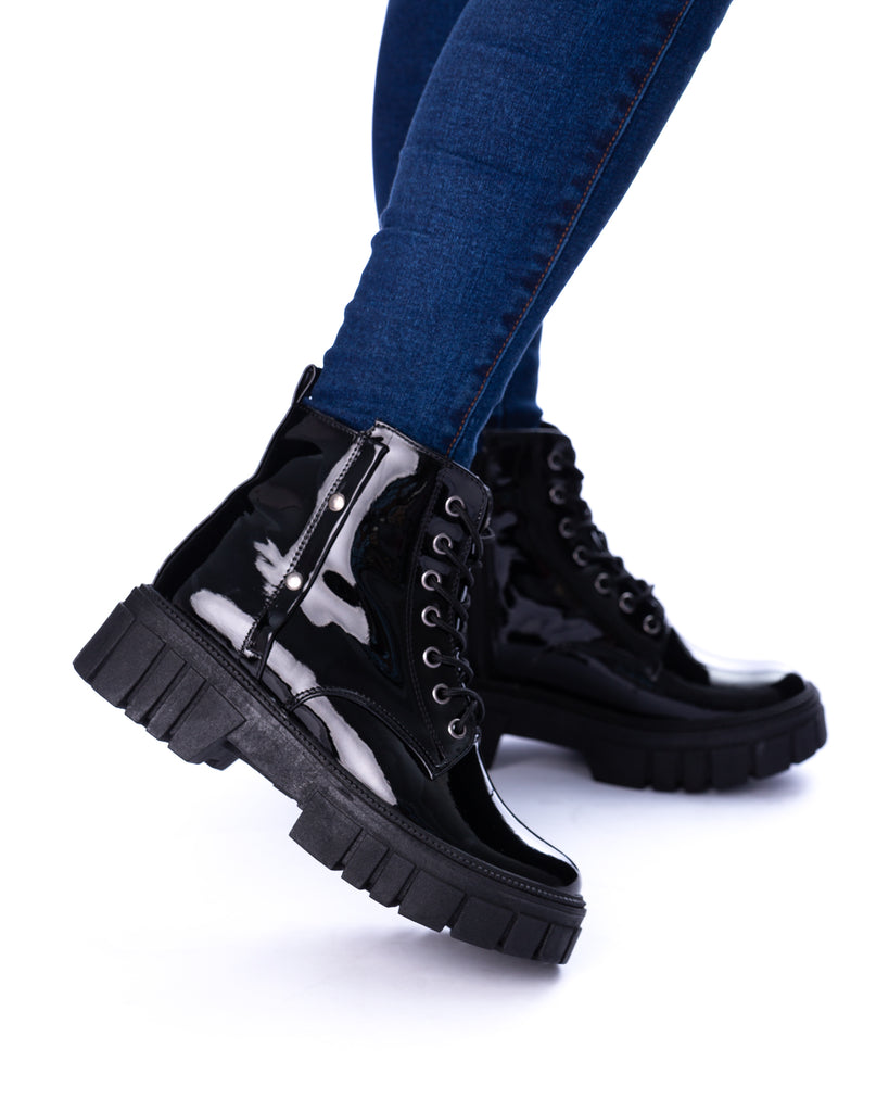 Botas Altas Botas Charol Niña Charol Niña Botas Charol Azul