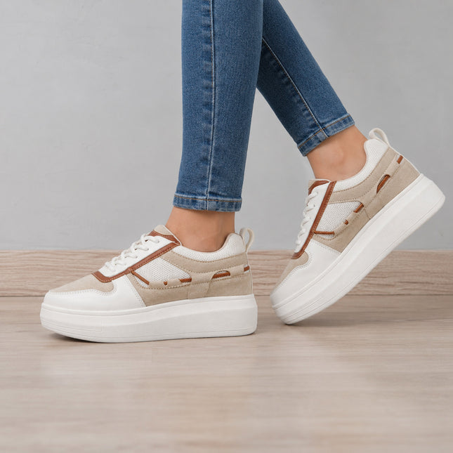 Zapatillas Urbanas Mujer Nova - Camel