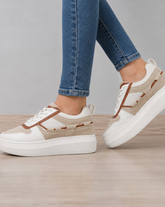 Zapatillas Urbanas Mujer Nova - Camel