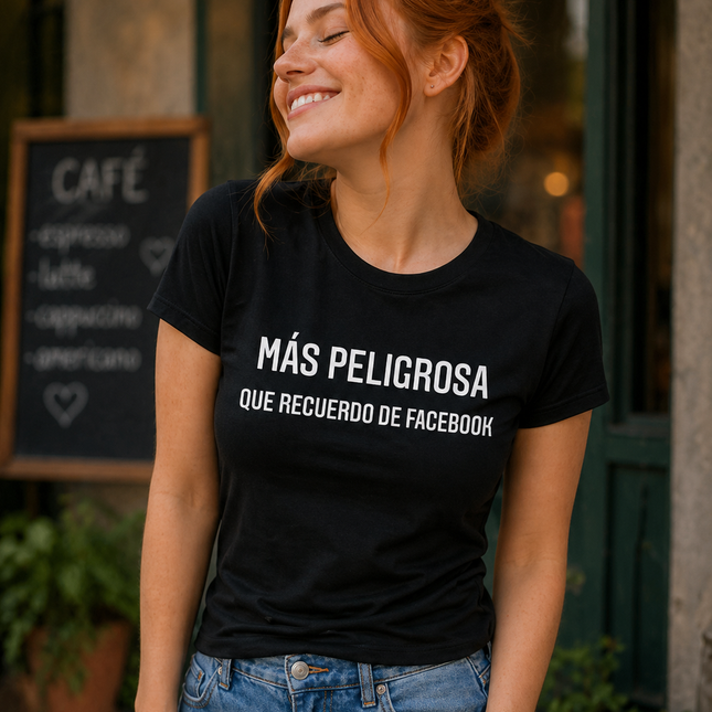 Polo Mujer - Más Peligrosa Que Recuerdo De Facebook