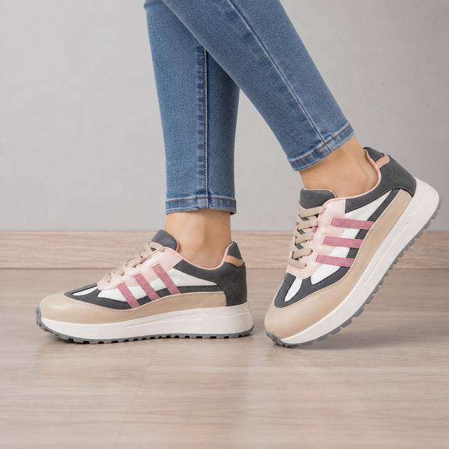 Zapatillas Urbanas Mujer Valengia - Rosado