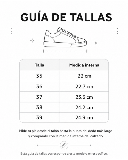 Zapatillas Urbanas Mujer Bosni - Blanco