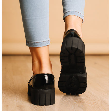 Mocasines Mujer Antalya - Negro Charol