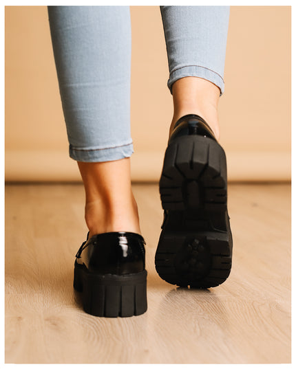 Mocasines Mujer Antalya - Negro Charol