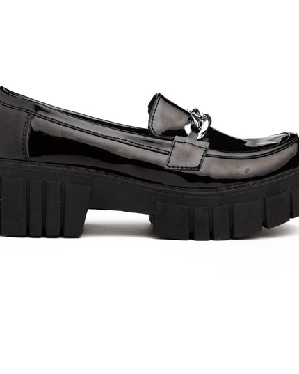 Mocasines Mujer Antalya - Negro Charol