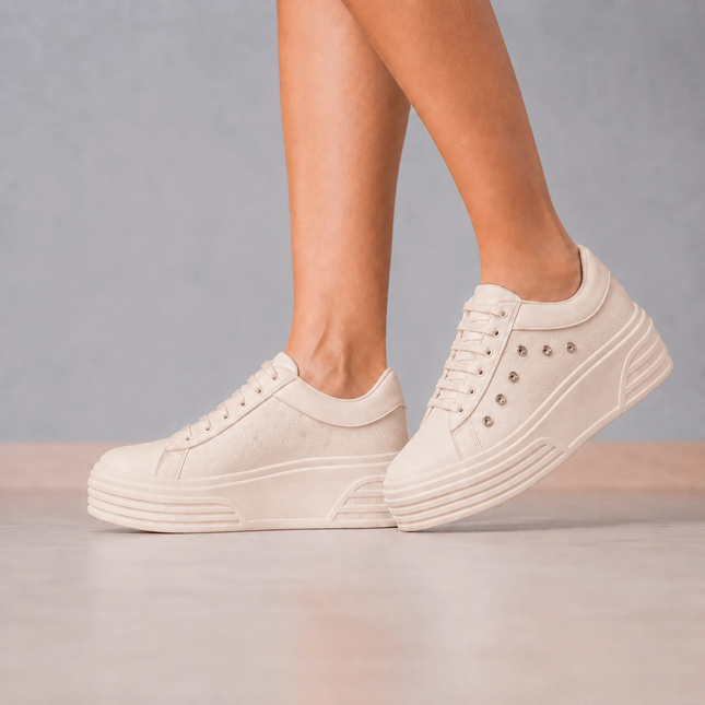 Zapatillas Urbanas Mujer Adelayde - Beige