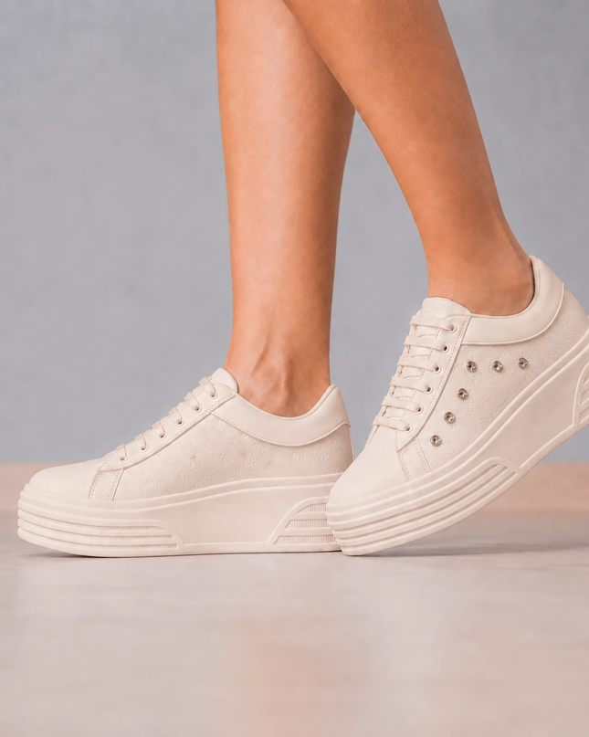 Zapatillas Urbanas Mujer Adelayde - Beige