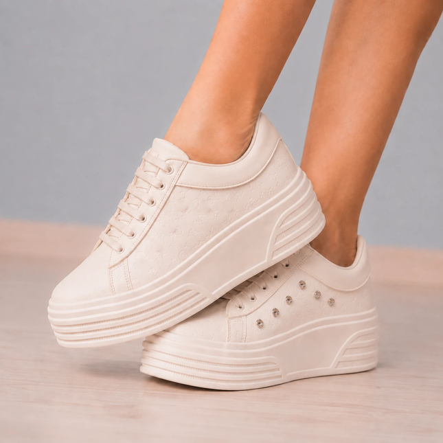 Zapatillas Urbanas Mujer Adelayde - Beige