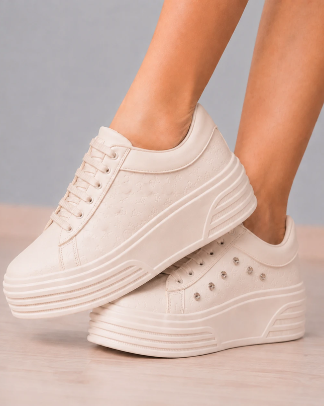 Zapatillas Urbanas Mujer Adelayde - Beige