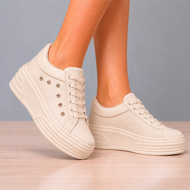 Zapatillas Urbanas Mujer Adelayde - Beige