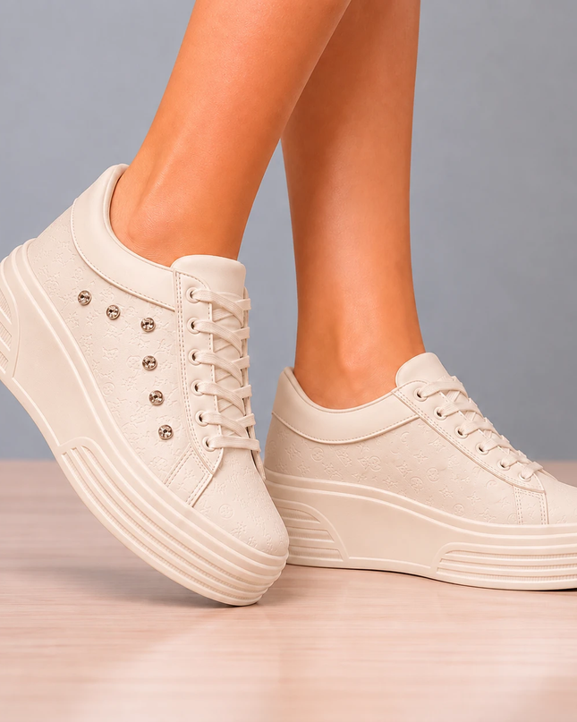 Zapatillas Urbanas Mujer Adelayde - Beige