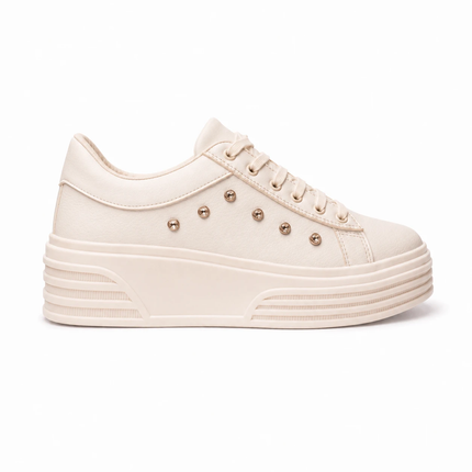 Zapatillas Urbanas Mujer Adelayde - Beige