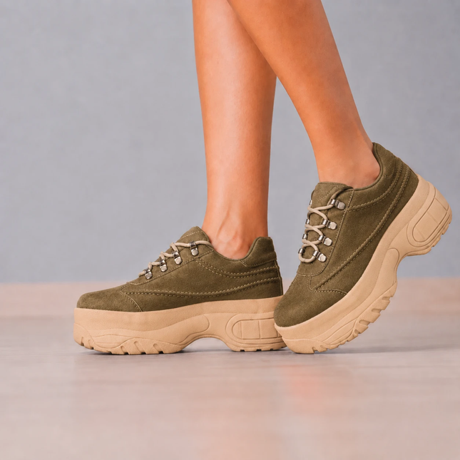 Zapatillas Urbanas Mujer Alcala - Verde Oscuro