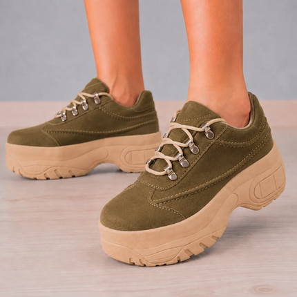 Zapatillas Urbanas Mujer Alcala - Verde Oscuro