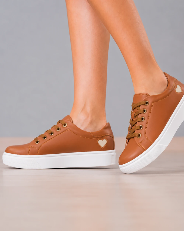 Zapatillas Urbanas Mujer Arezzo - Camel