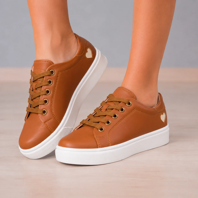Zapatillas Urbanas Mujer Arezzo - Camel