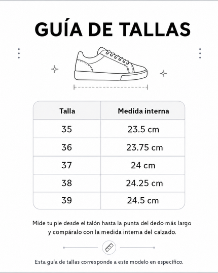 Zapatillas Urbanas Mujer Arizona - Blanco y Negro