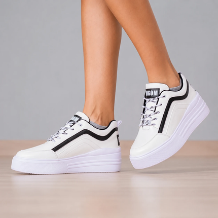 Zapatillas Urbanas Mujer Arizona - Blanco y Negro