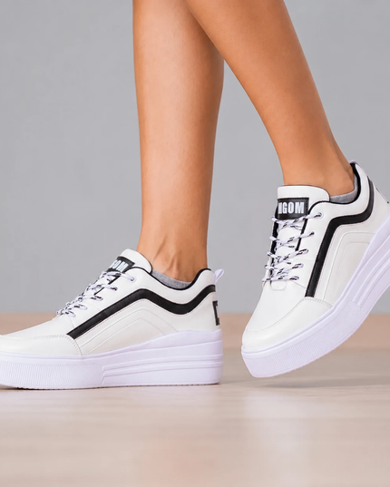 Zapatillas Urbanas Mujer Arizona - Blanco y Negro